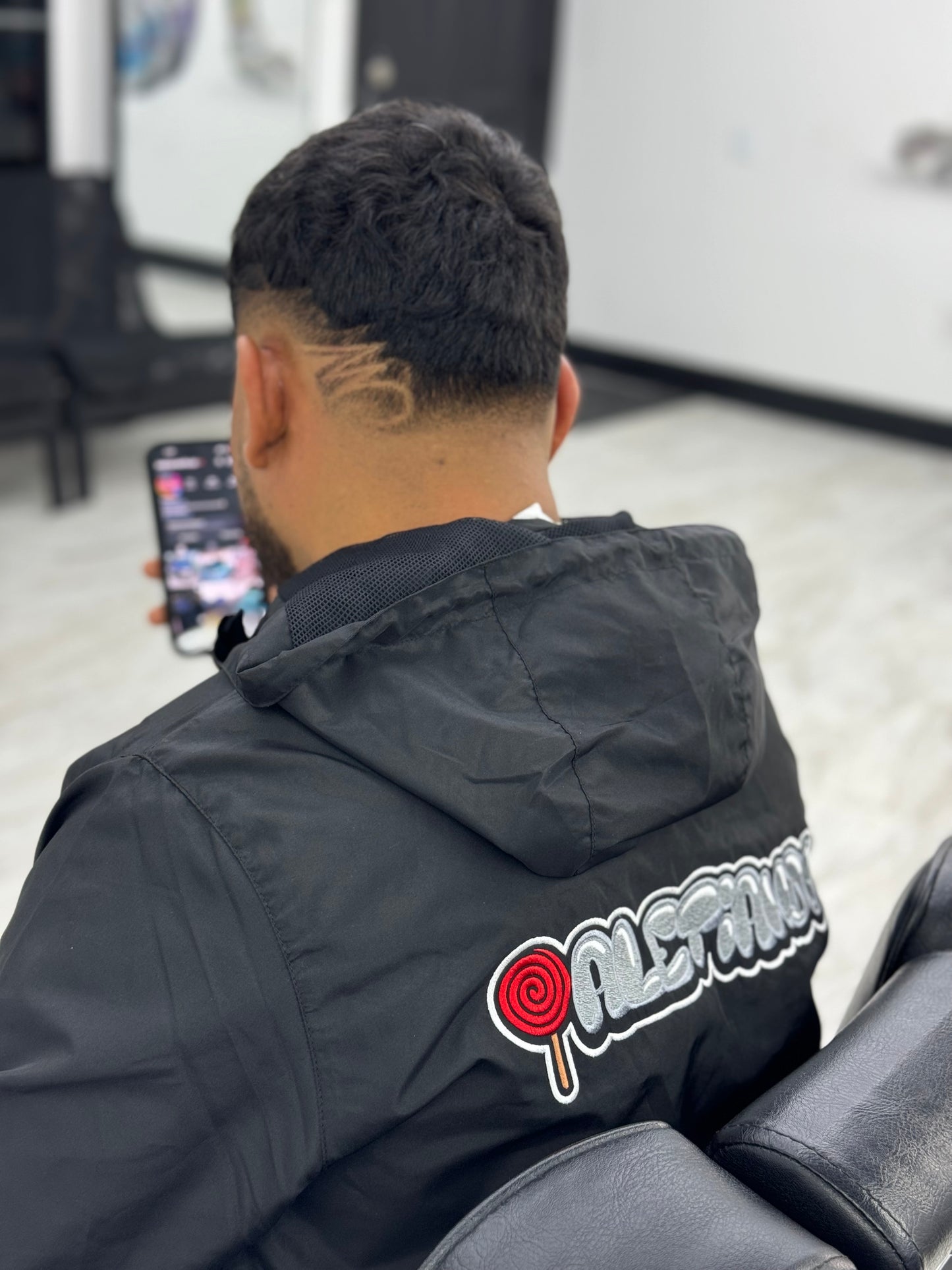 Stitched windbreaker jacket
