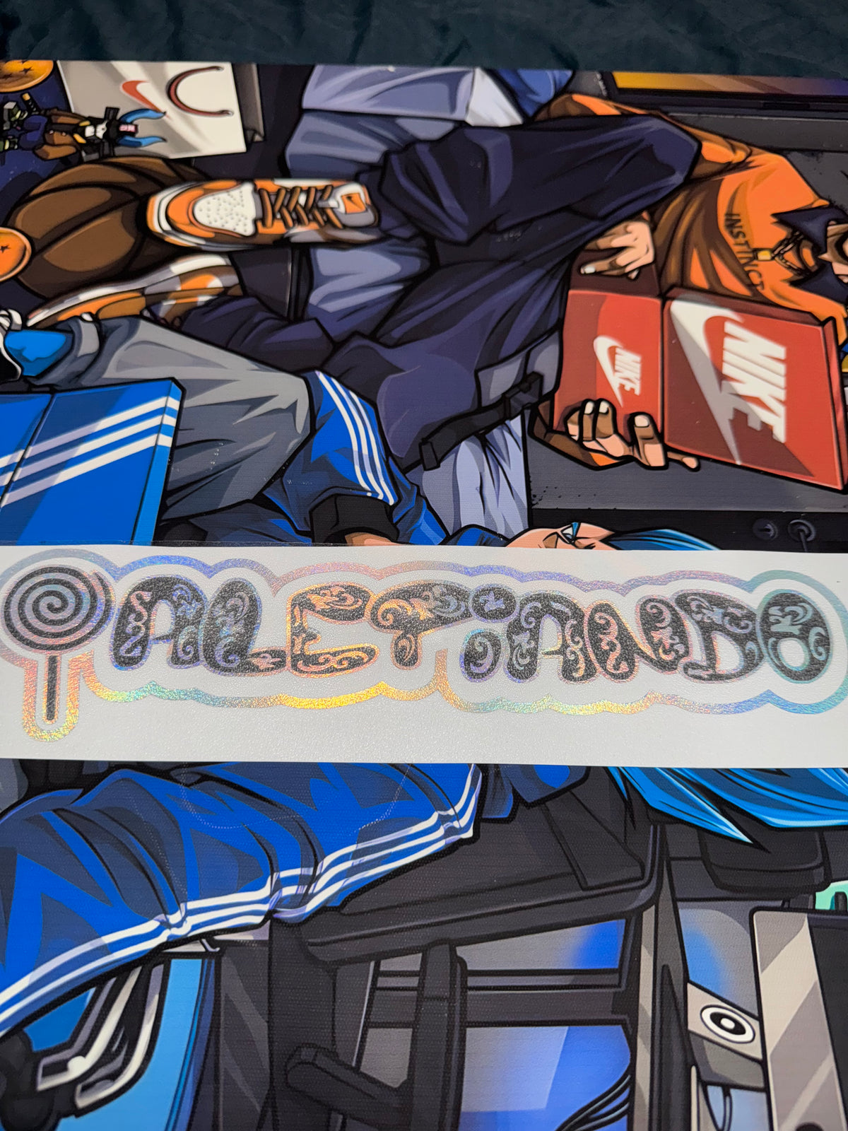 Chrome/ holographic engraved small