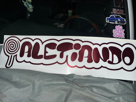 All chrome windshield